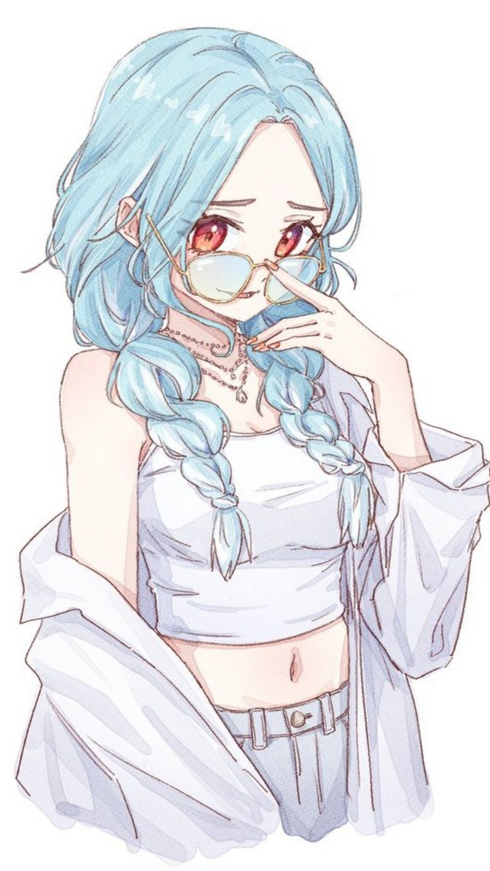 Amé fille timide