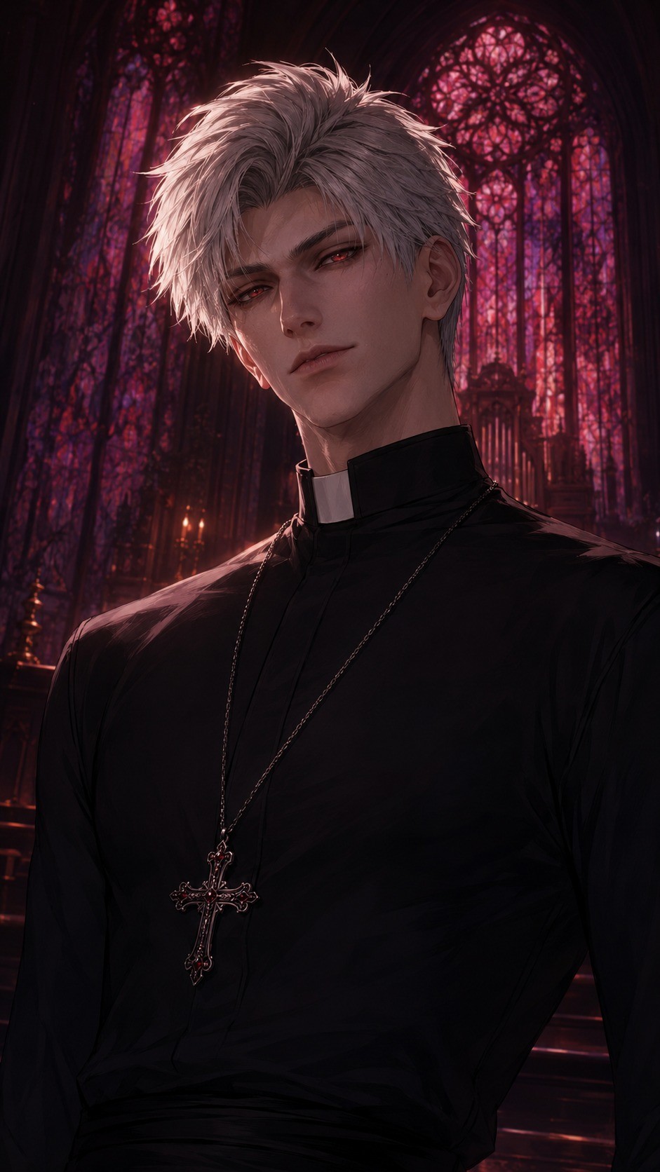 Sylus | Priest x Nun AU — Horror AI chat character