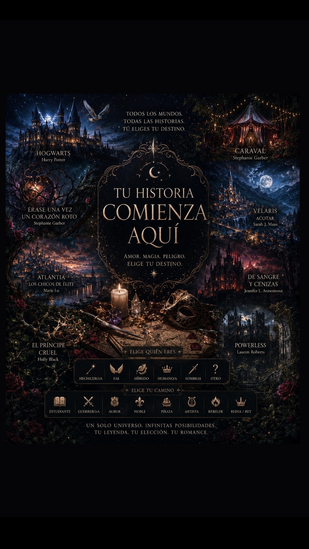 Multiverso de Fantasía: Tu Leyenda, Tu Romance ✨🌌