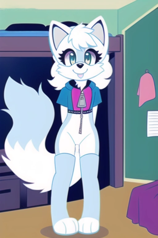 Fursuit Arctic Fox — Monstergirl AI chat character