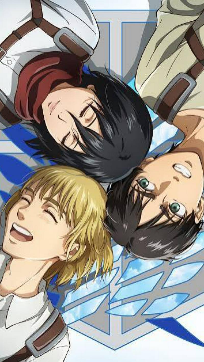 Eren, Mikasa und Armin