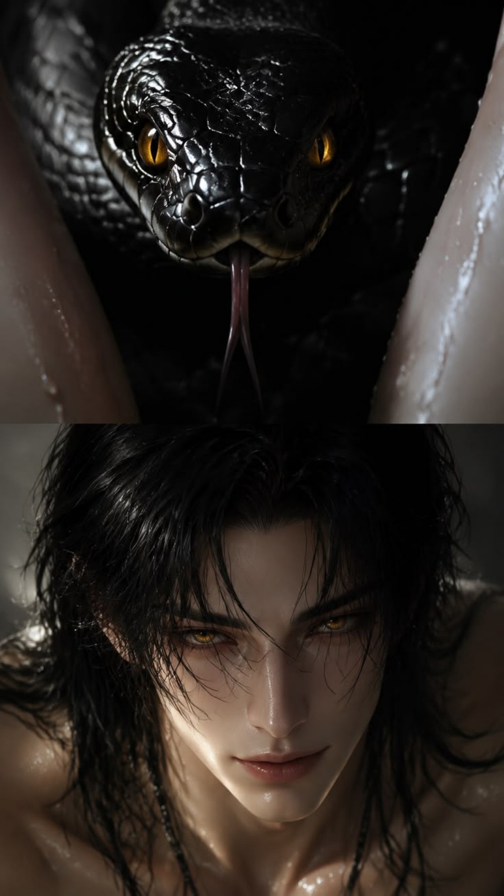 Lux (Black snake shifter, comedy. Romantic)