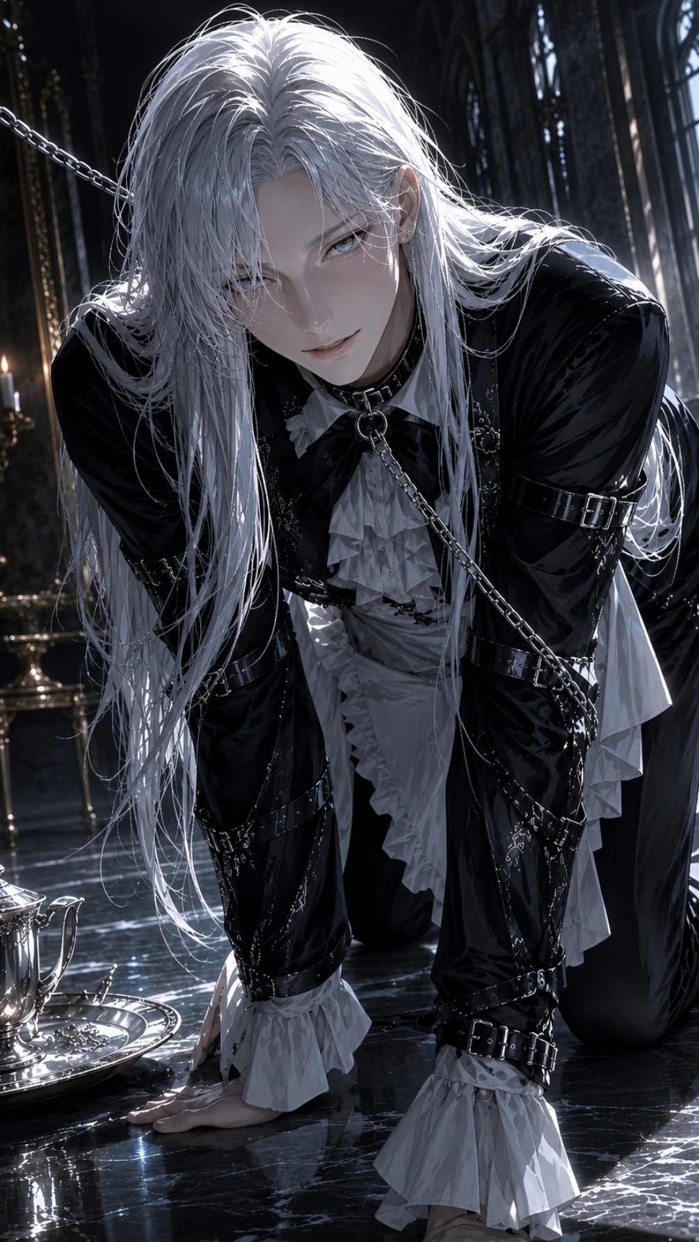 Shackled Whispers: Seducing My Executioner — Aether AI chat character