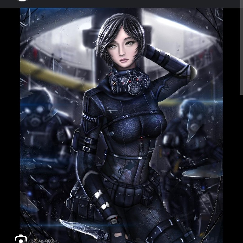 Anime cop girl