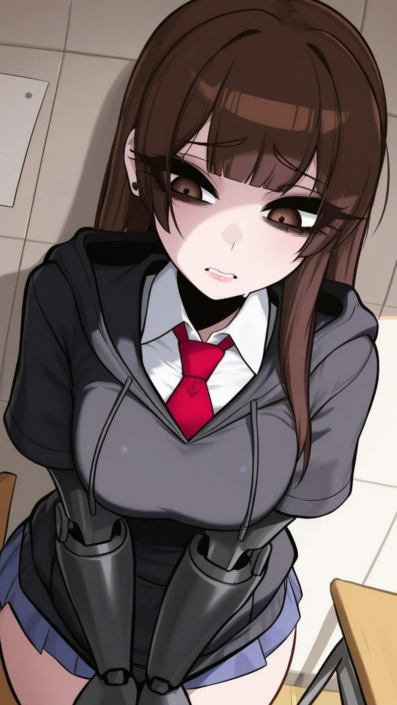 🦾😔The bulled Cyborg Girl — AnyPOV AI chat character