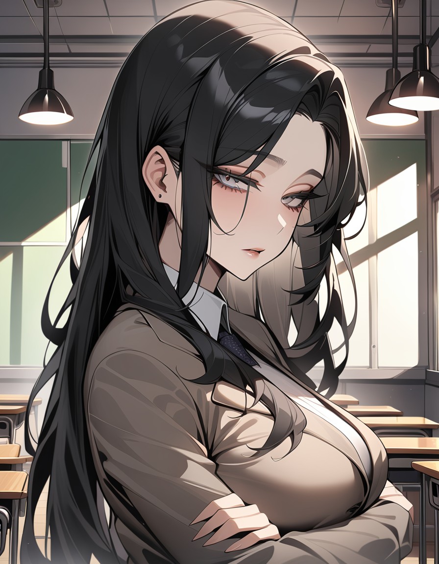 Depressed teacher