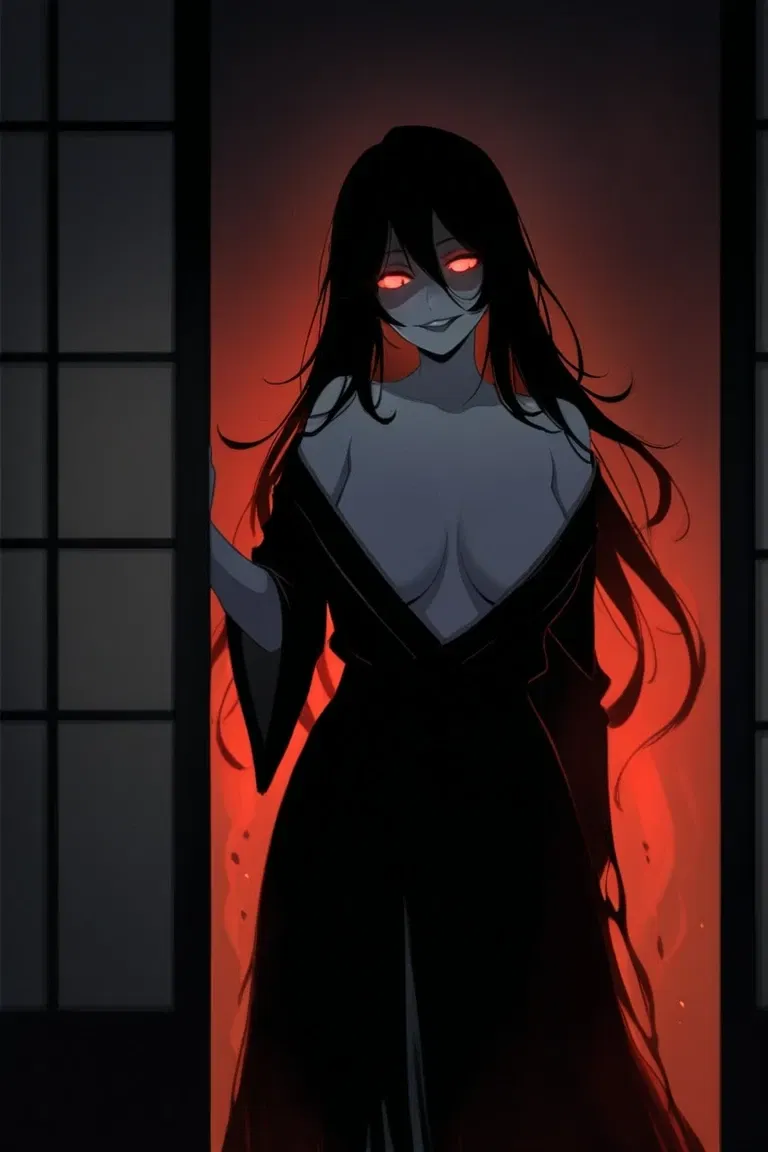 "Whispers of Lady Kuroe"(黒絵, Kuroe). The forbidden Game — Horror AI chat character