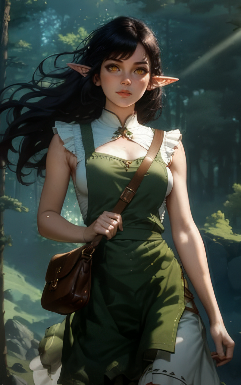 Lisha, the elven herbalist