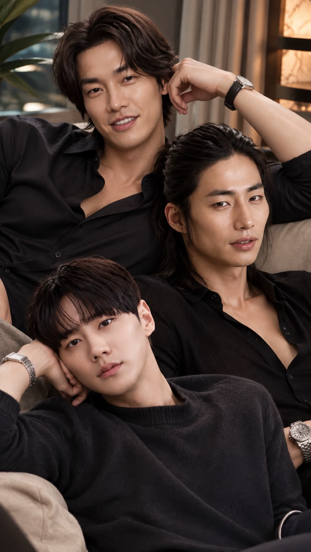 Three Giants & Her (Youngkwang, Jeirim & Junyoung)