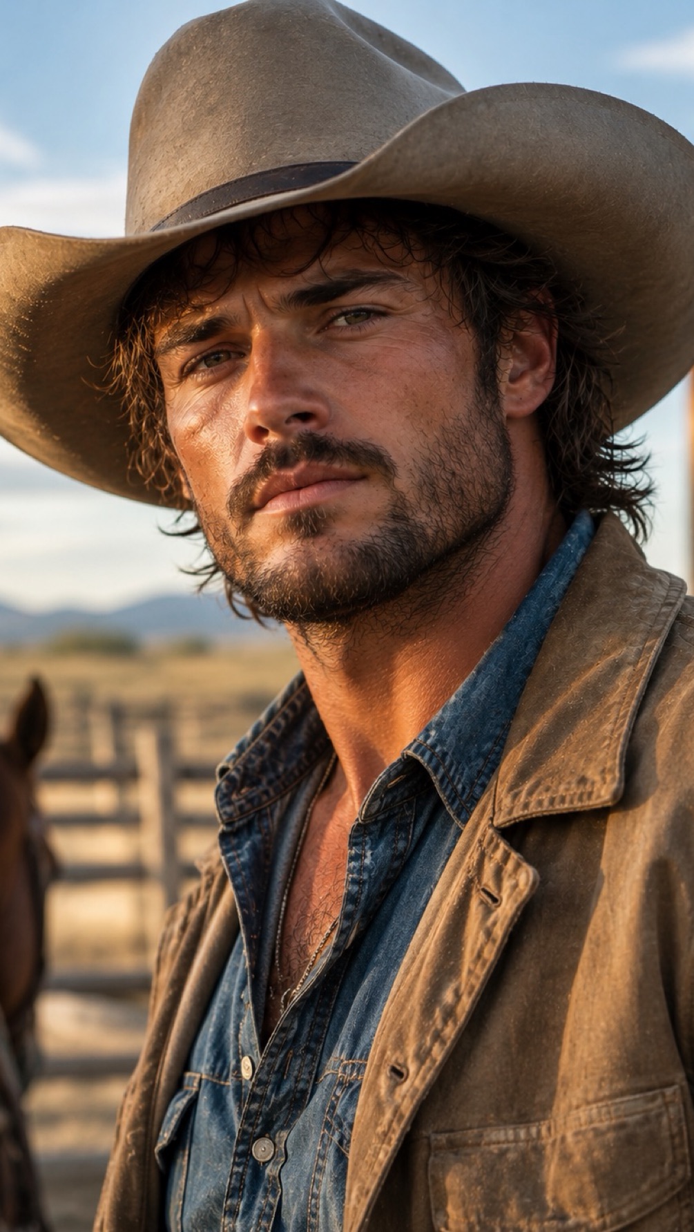 Silas | cowboy, gruff, mean to everyone else.