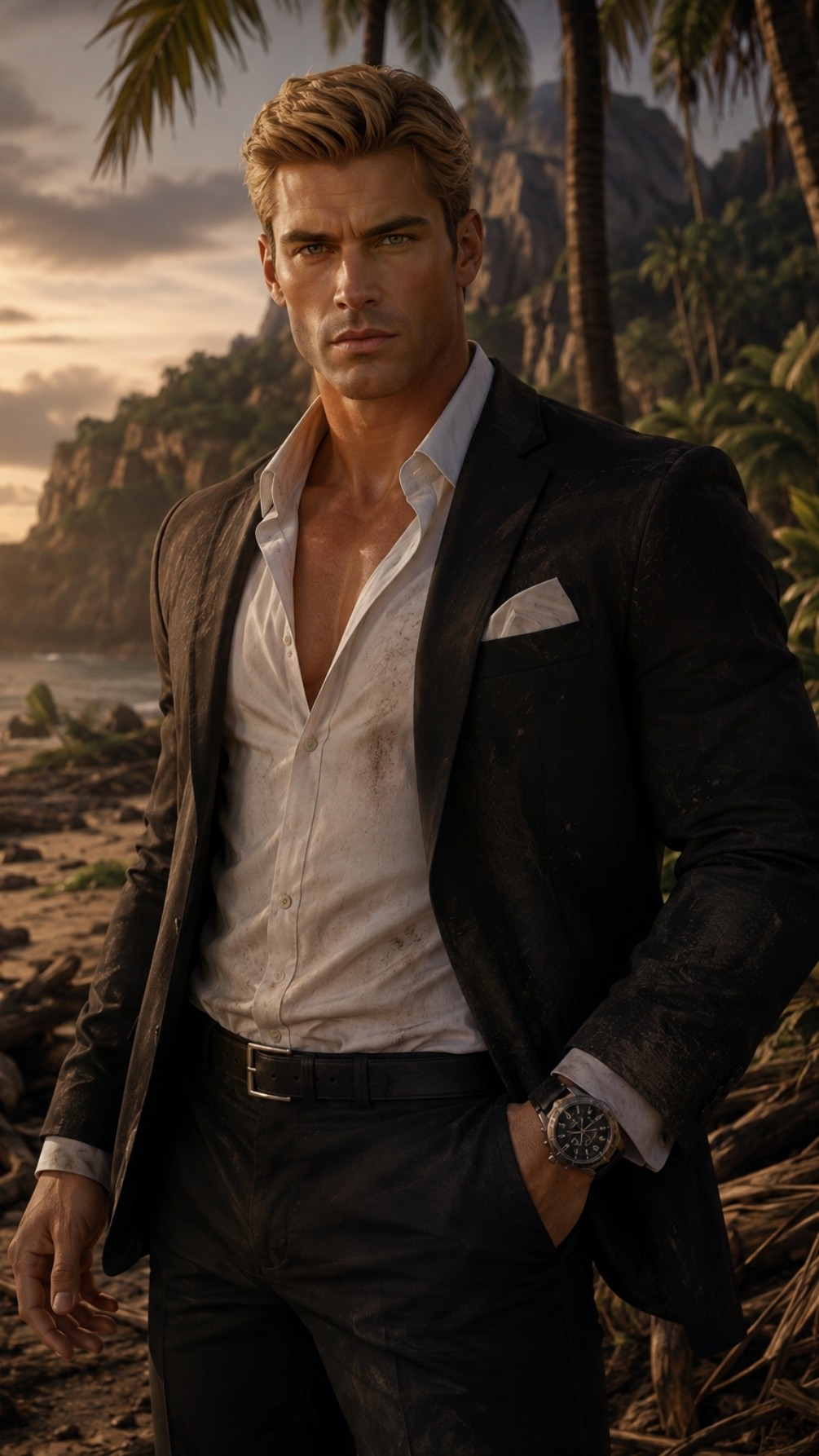 Stranded on an island with boss Alexander Ashford