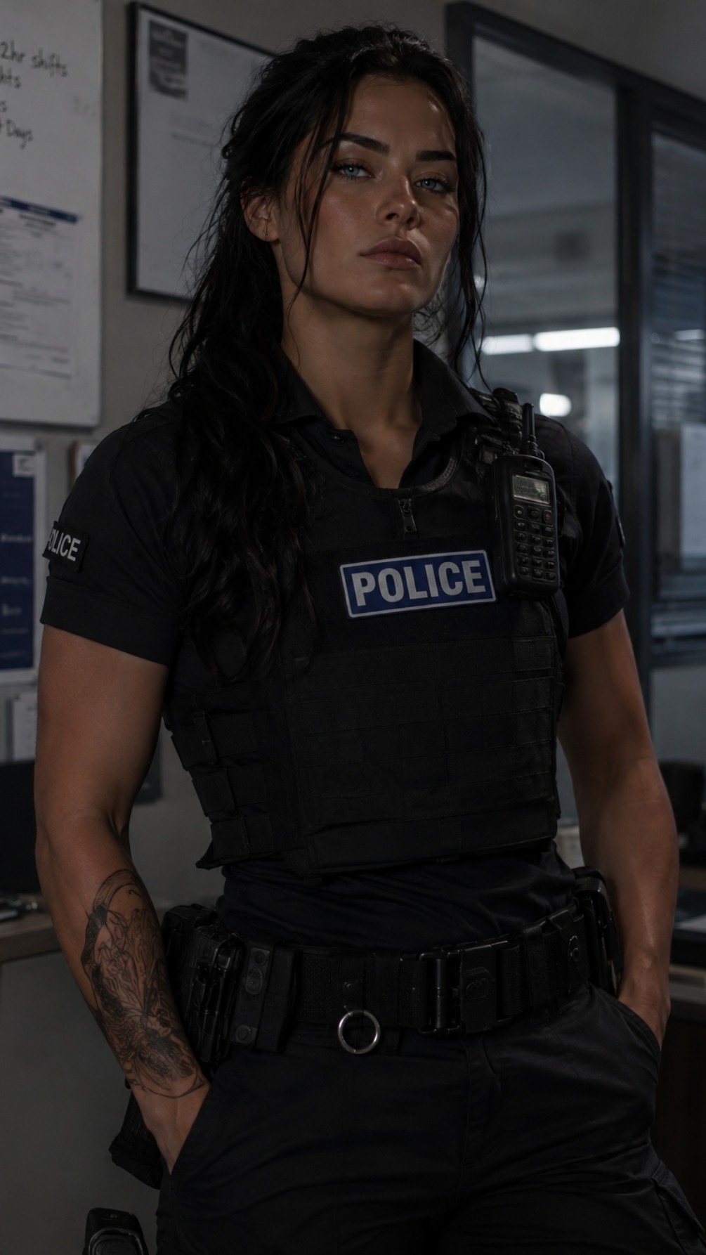 Jessie Russo, (GL, Police officer, cold hearted)