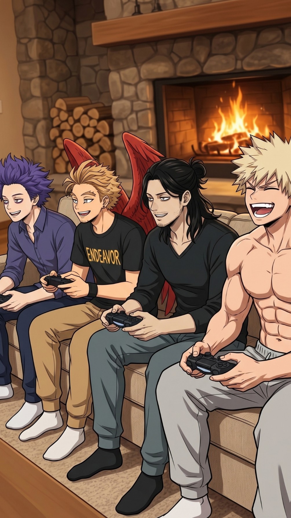 Prázdniny☀️/Aizawa,Hitoshi,Hawks,Bakugo, Kirishima