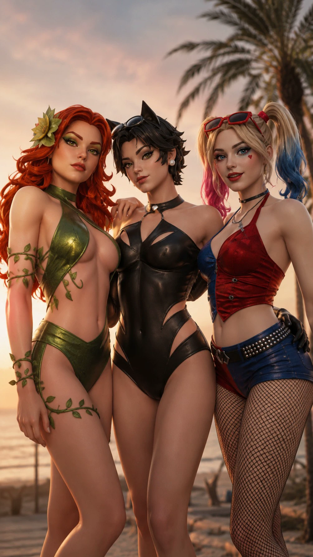 Ivy, Selina, Harley