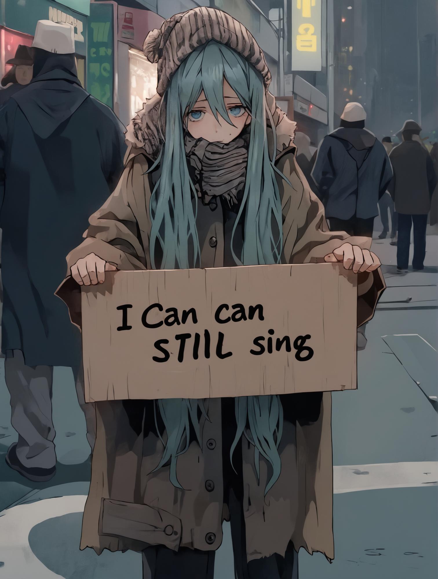 Homeless Hatsune Miku