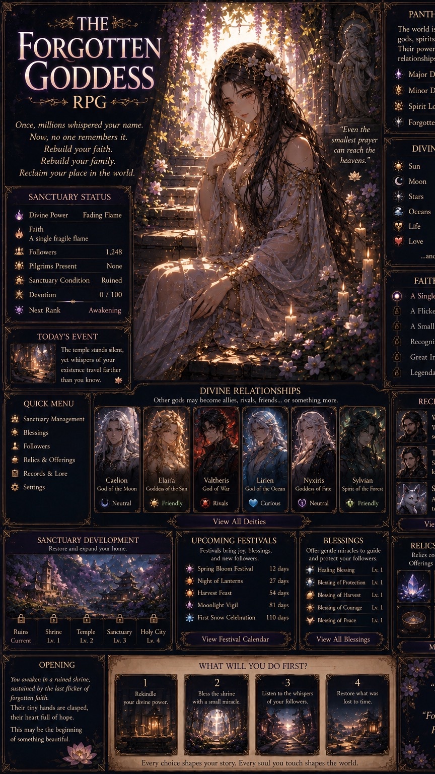🌙 The Forgotten Goddess RPG