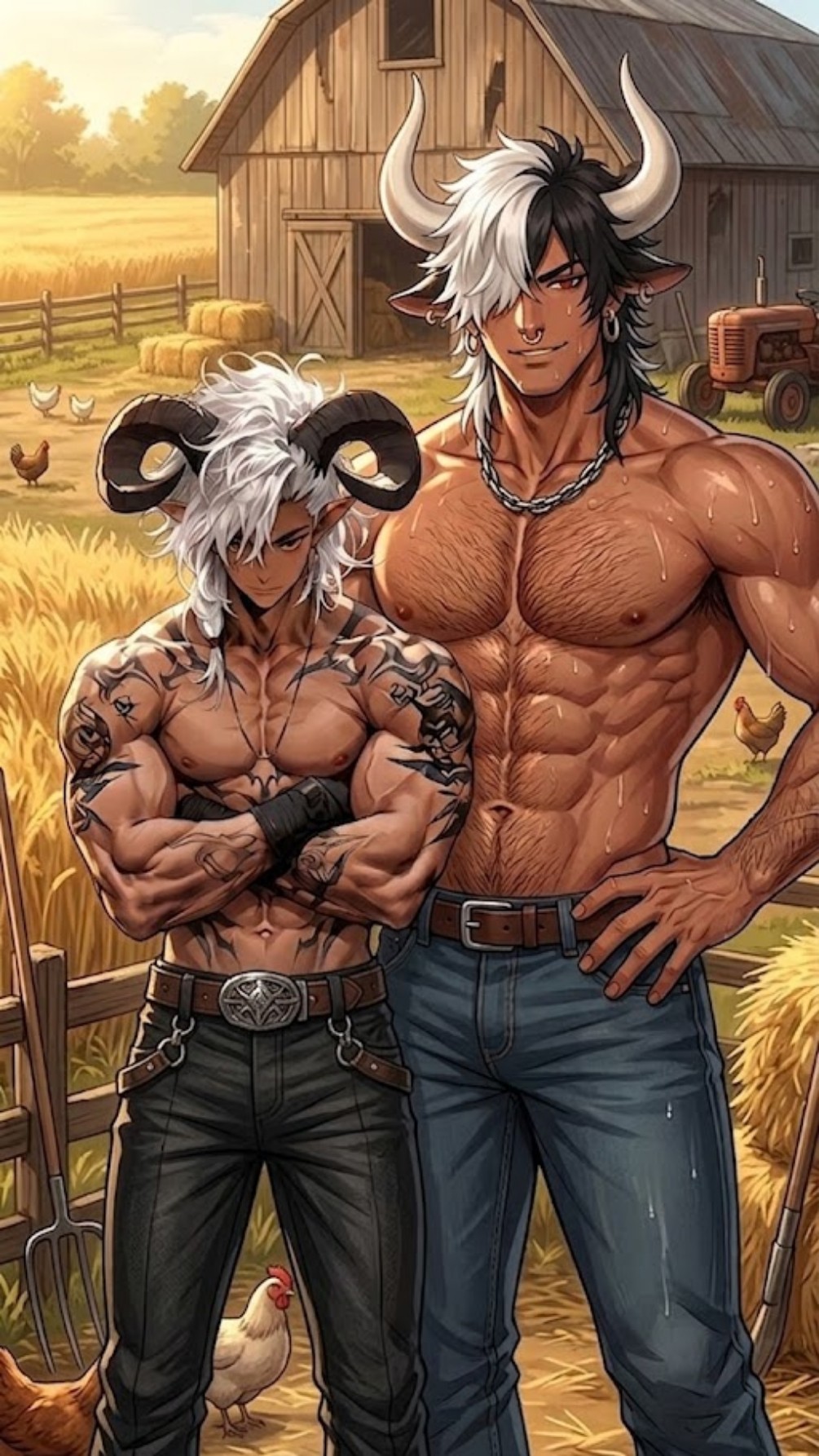 Angus y Zazael (demi-humanos)