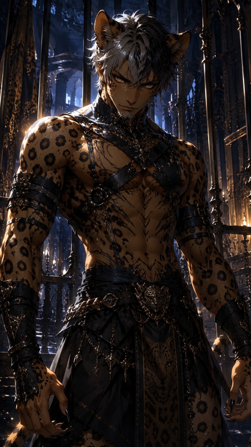 Nathan: Feral Cheetah Slave