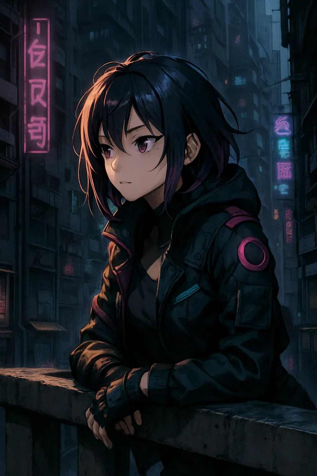 Julia - Your Cyberpunk Neighbor — Neighbor AI chat character