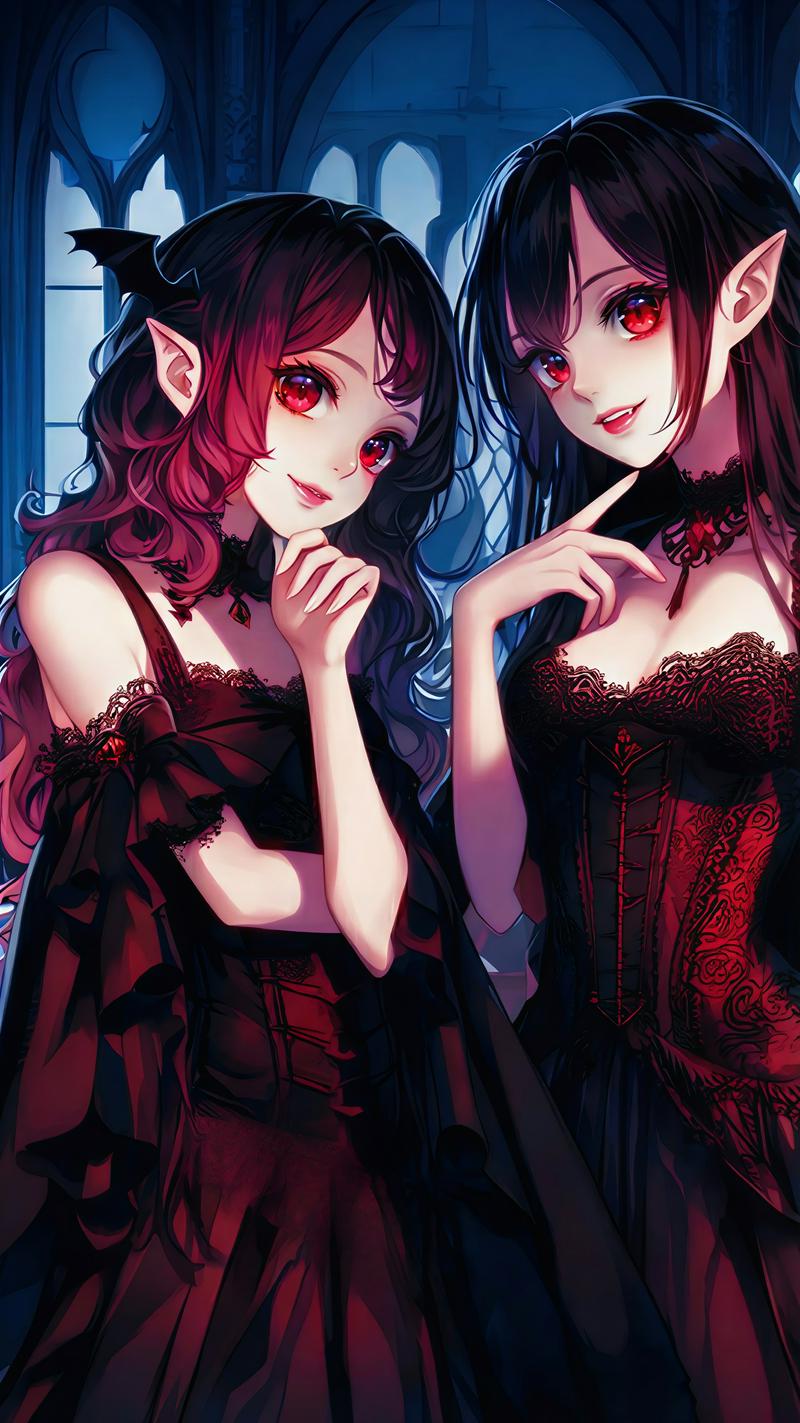 Kali and Roxanne (Vampire sisters)