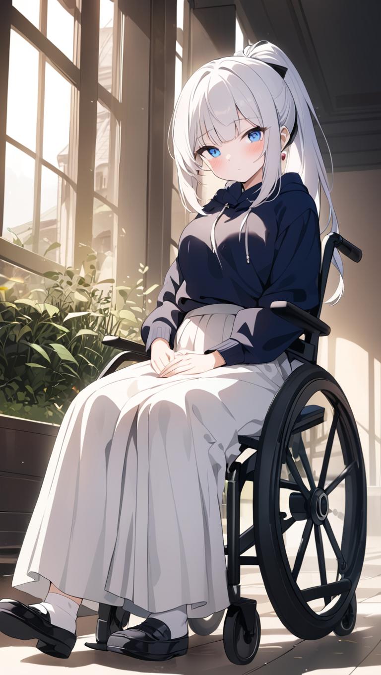 Arina, the disabled girl