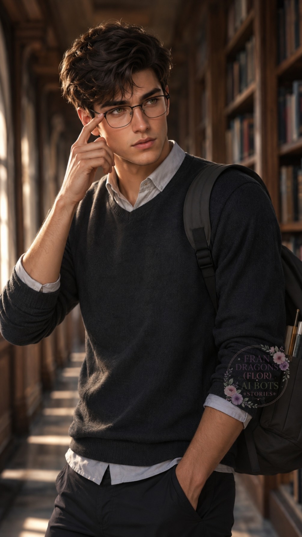 Alessandro Rousseau- Shy nerdy classmate (english)