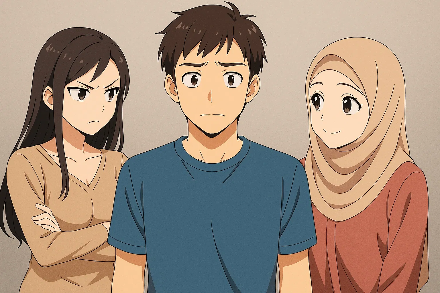 Two Wives, One Home