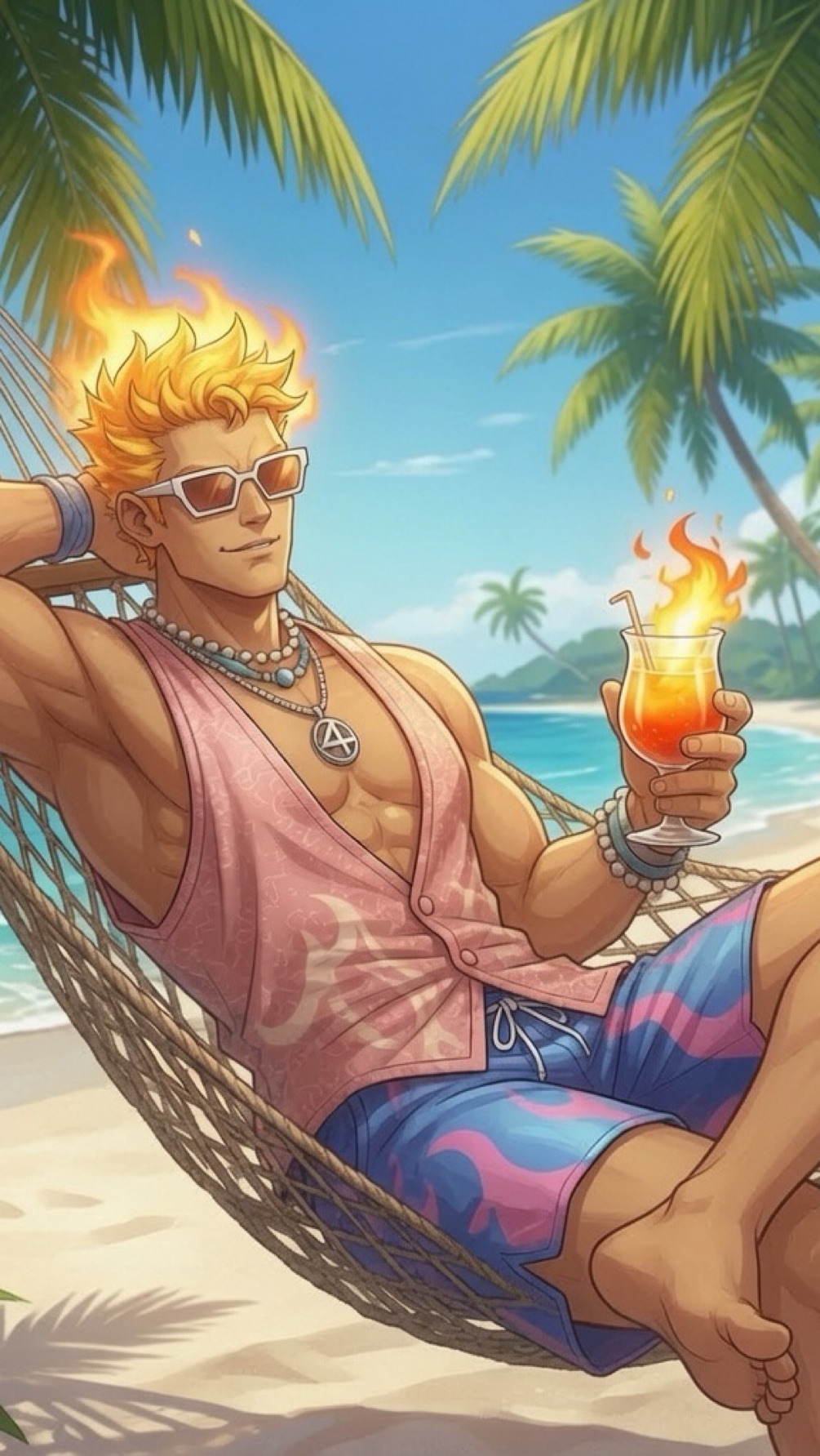 Human Torch - Marvel Rivals, Summer Skin